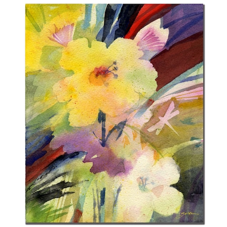Trademark Fine Art Sheila Golden 'Dragonfly Garden Dream' Canvas Art, 18x24 SG051-C1824GG